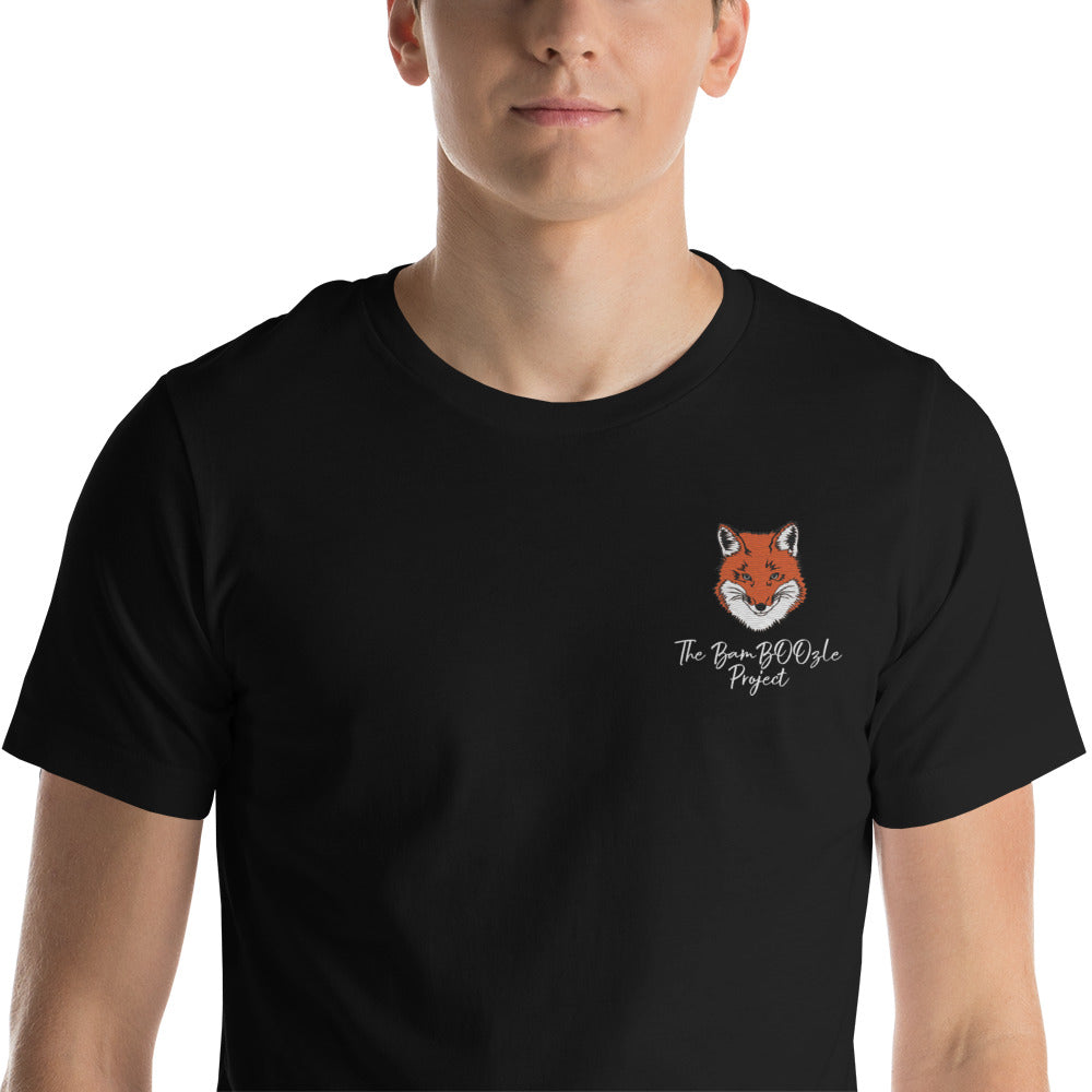 Gentleman Fox Embroidered Unisex T-shirt – The BamBoozle Project