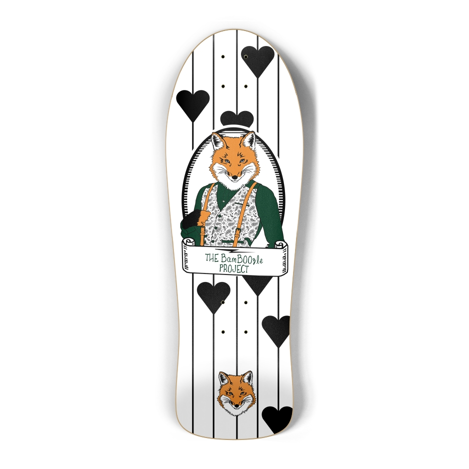 Gentleman Fox Hearts OG - Size: 10.25 x 30 Inches