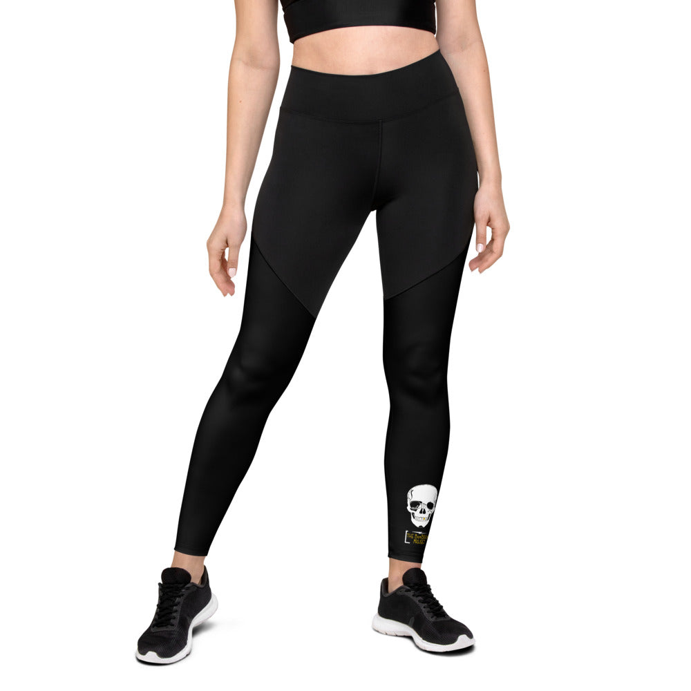 nike skull leggings
