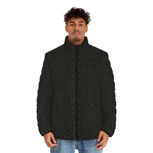 Black Cheetah Unisex Puffer Jacket