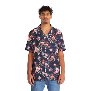 TBP Navy Floral Hawaiian Shirt