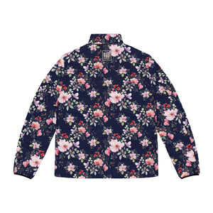 TBP Blue Floral Unisex Puffer Jacket