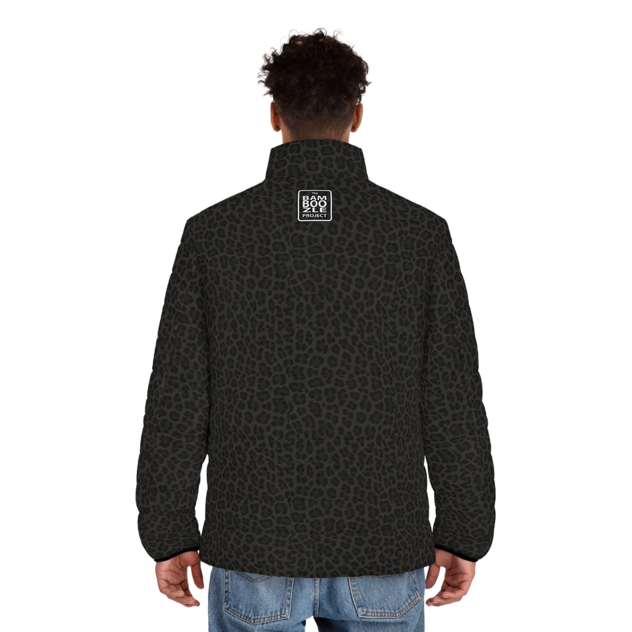 Black Cheetah Unisex Puffer Jacket