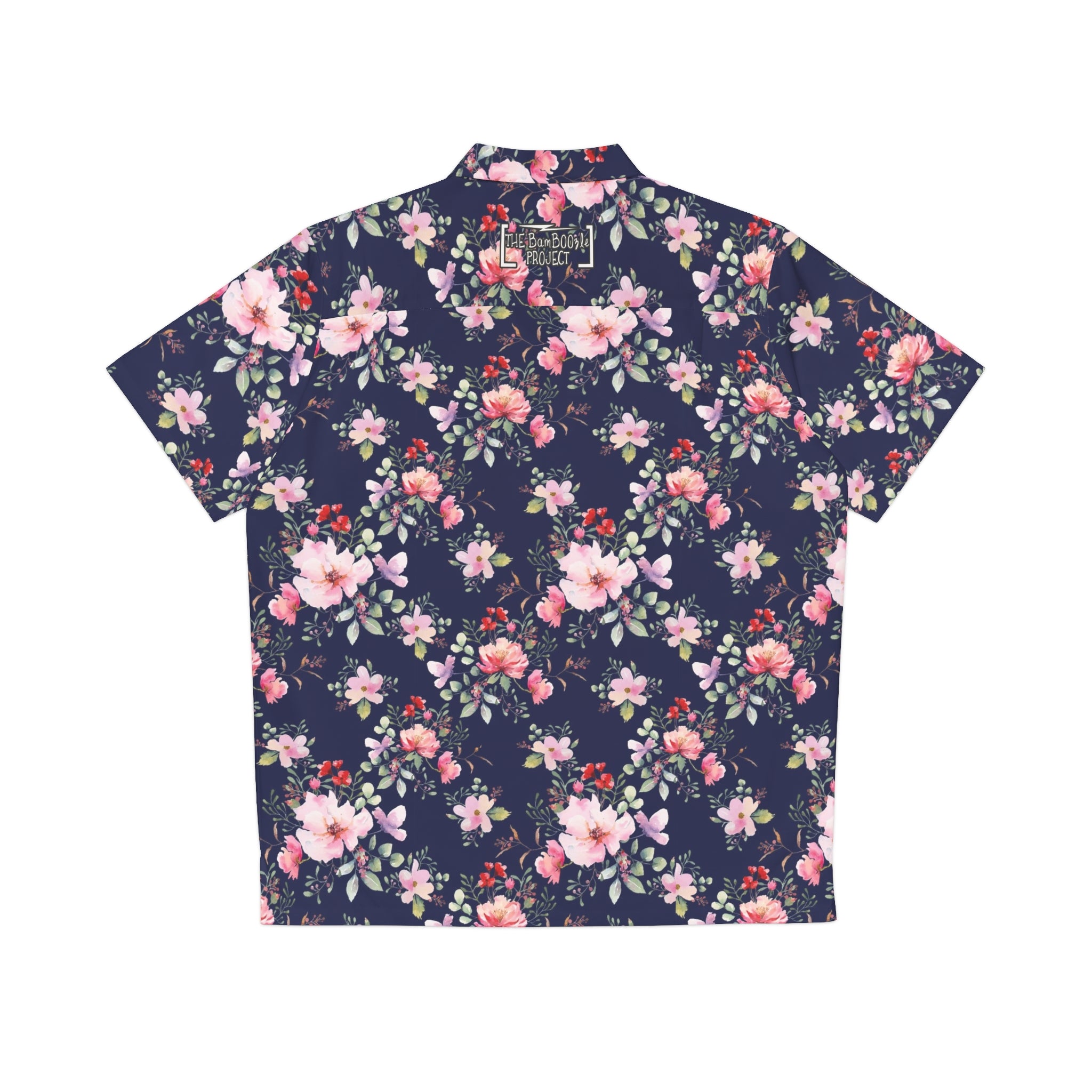 TBP Navy Floral Hawaiian Shirt