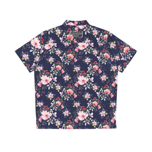 TBP Navy Floral Hawaiian Shirt