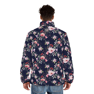 TBP Blue Floral Unisex Puffer Jacket