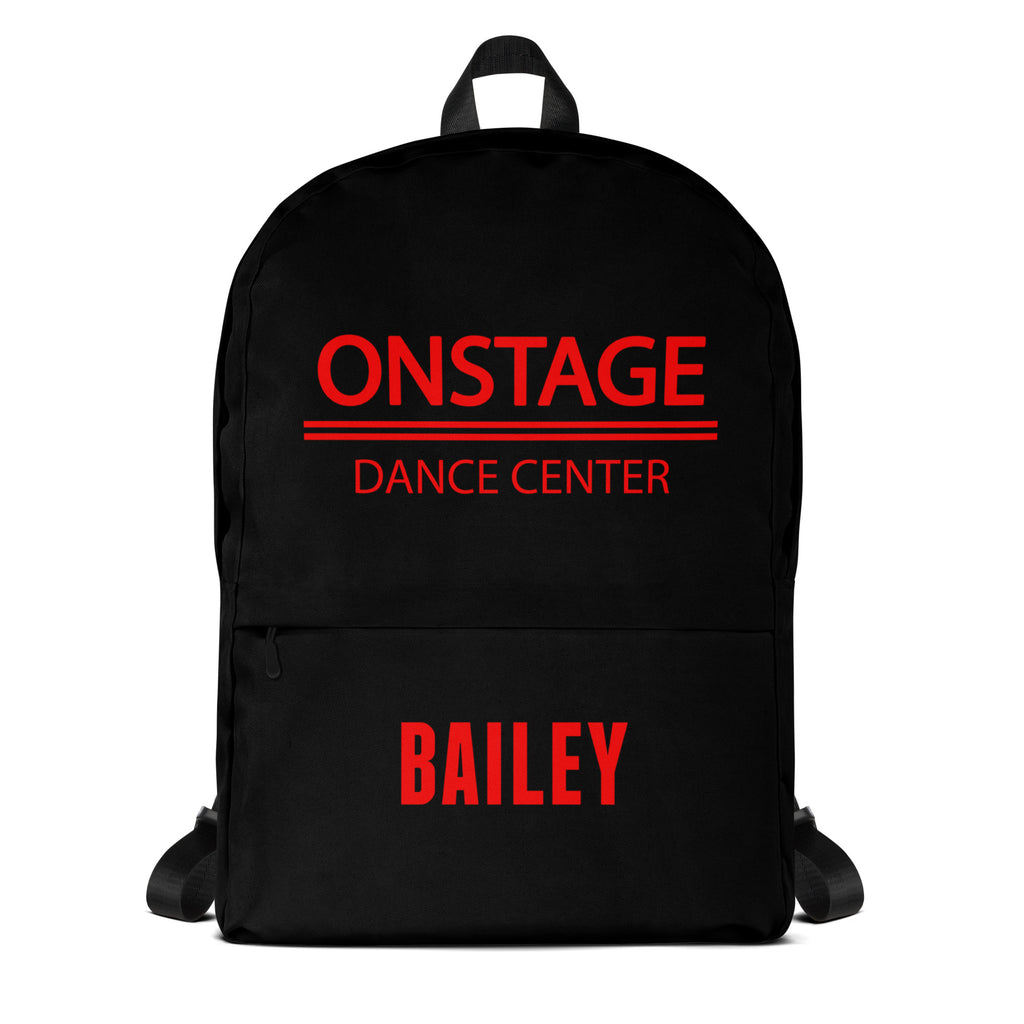 BAILEY ONSTAGE red name print Backpack