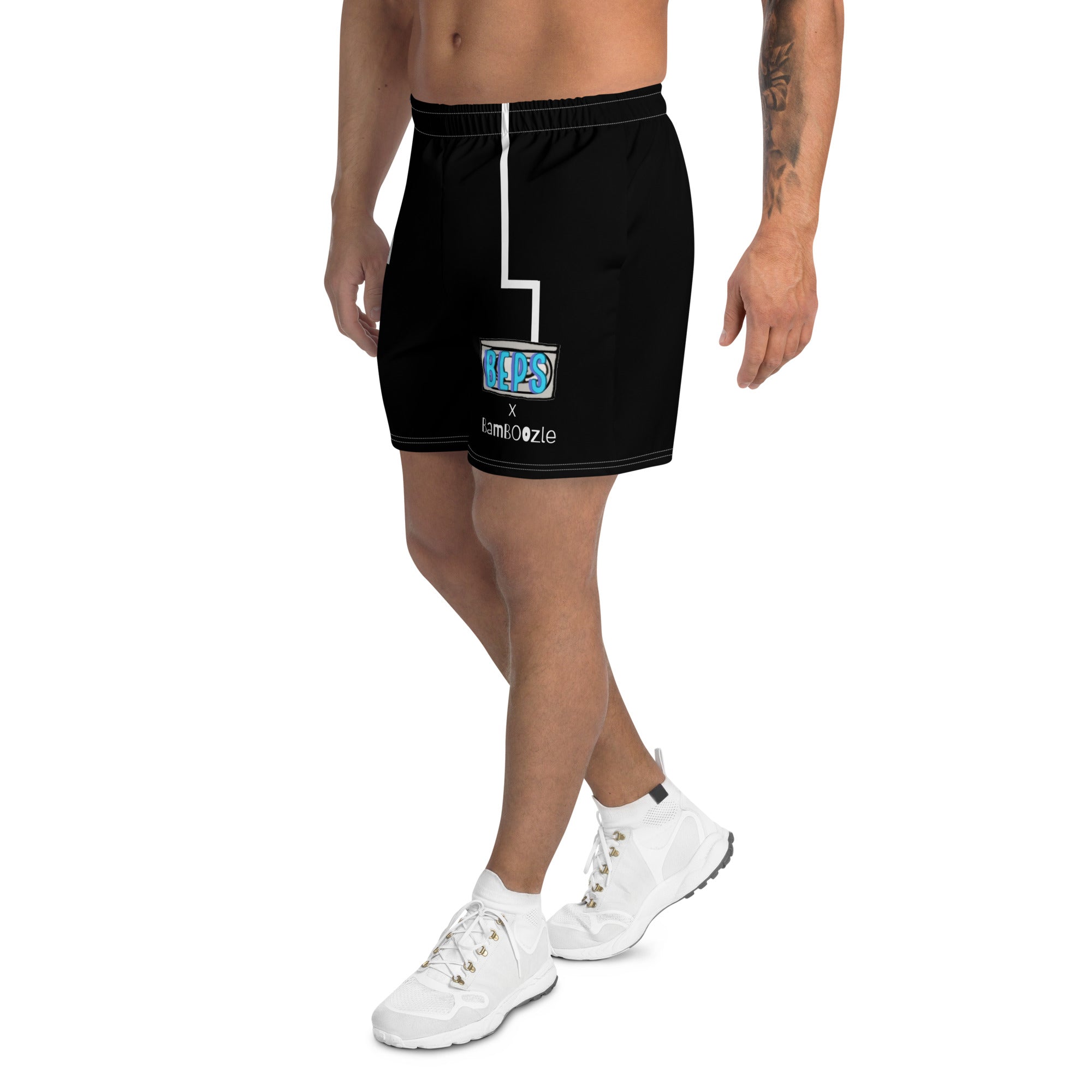 BEPs X Bamboozle Black Men's Athletic Shorts