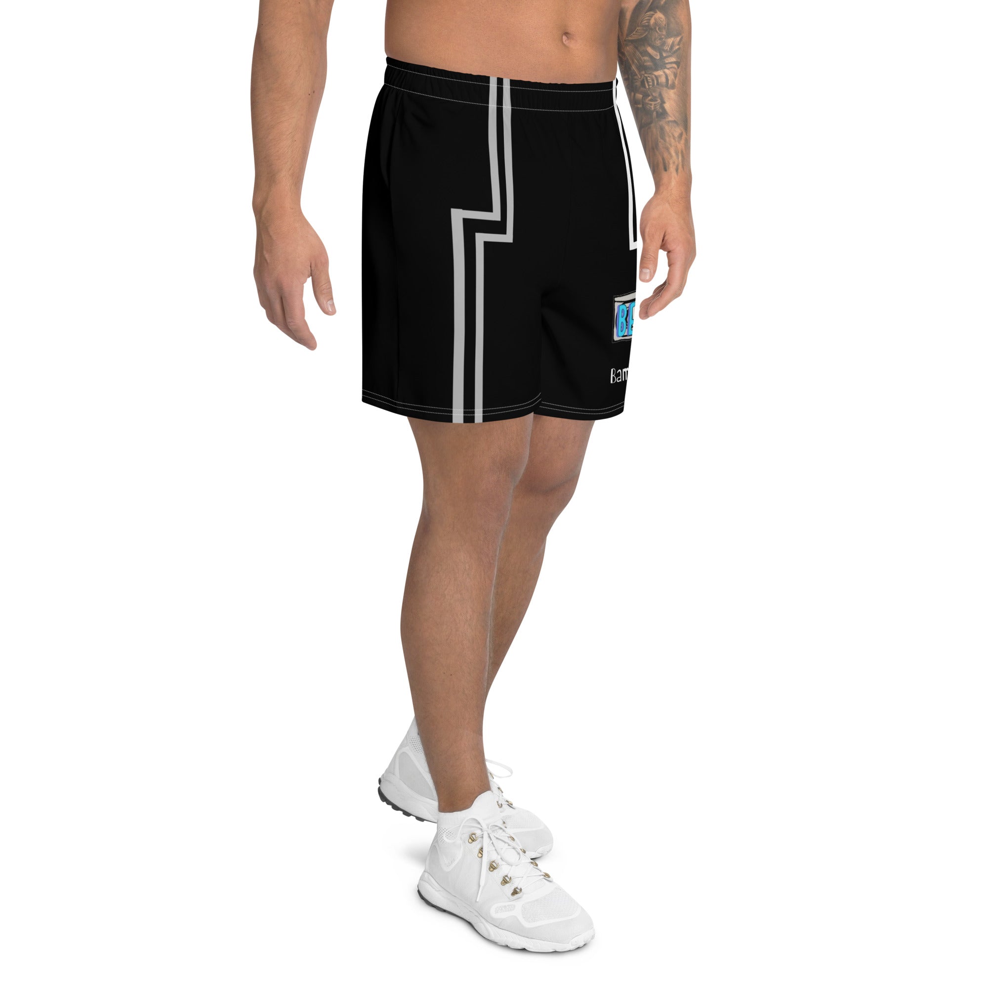 BEPs X Bamboozle Black Men's Athletic Shorts