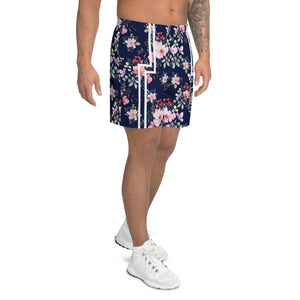 Spring Floral Men's Athletic Shorts