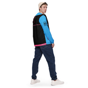 Bamboozle Force Blue & Hot Pink Unisex Windbreaker
