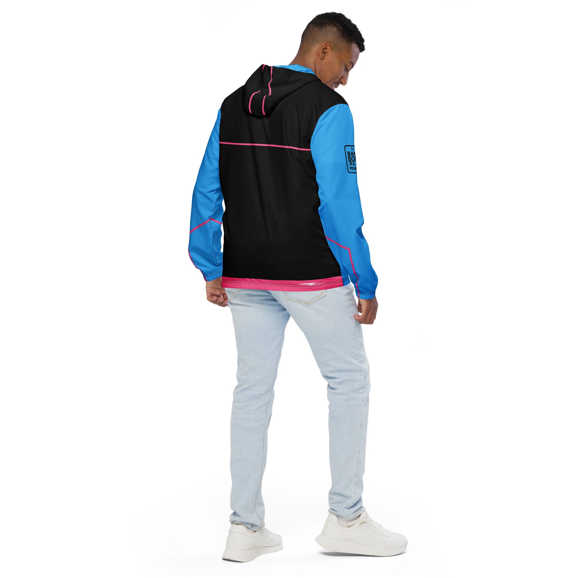 Bamboozle Force Blue & Hot Pink Unisex Windbreaker