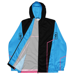 Bamboozle Force Blue & Hot Pink Unisex Windbreaker