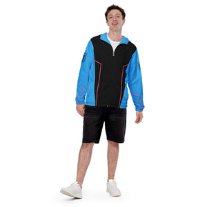 Bamboozle Force Blue & Hot Pink Unisex Windbreaker