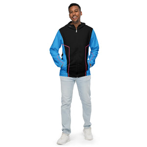 Bamboozle Force Blue & Hot Pink Unisex Windbreaker