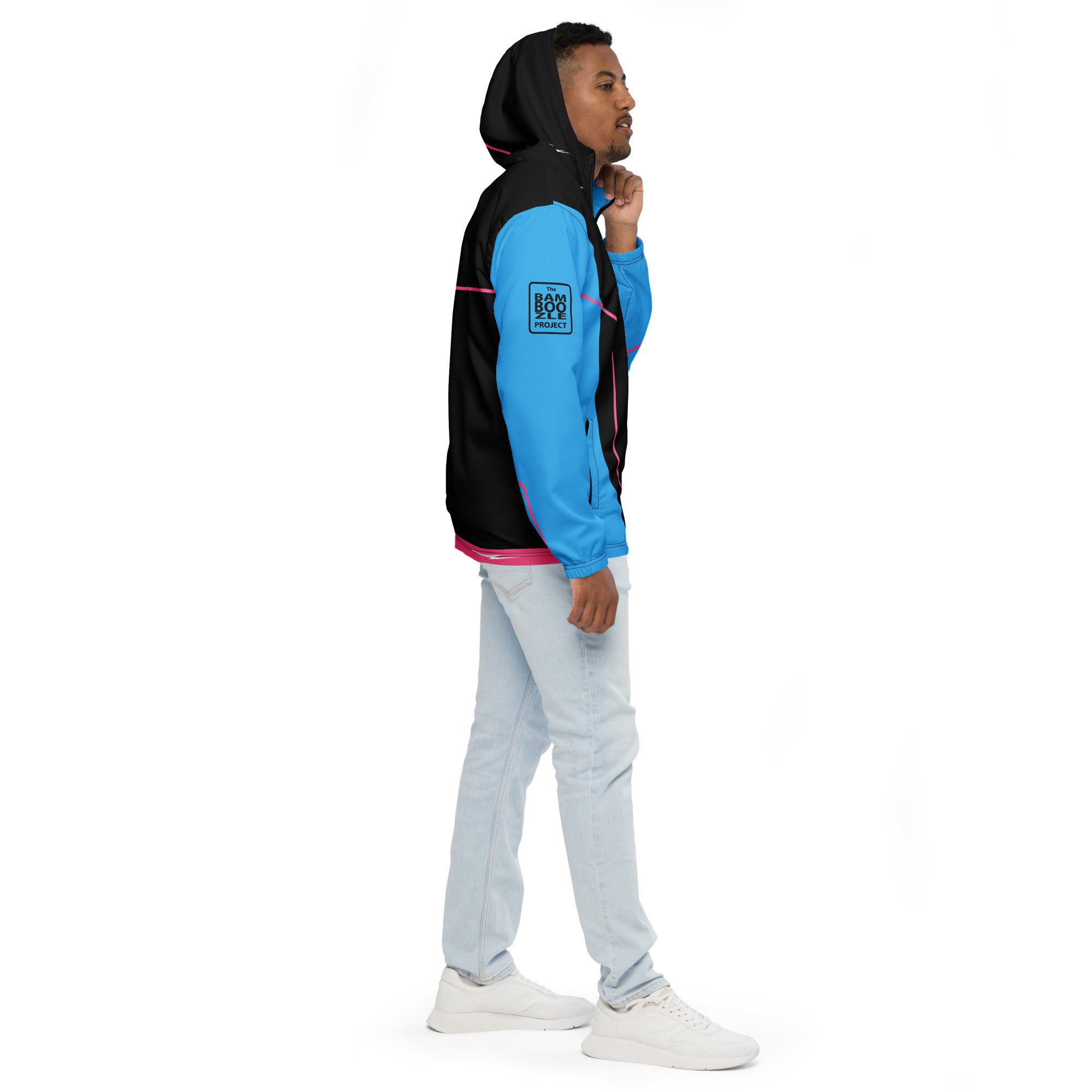 Bamboozle Force Blue & Hot Pink Unisex Windbreaker