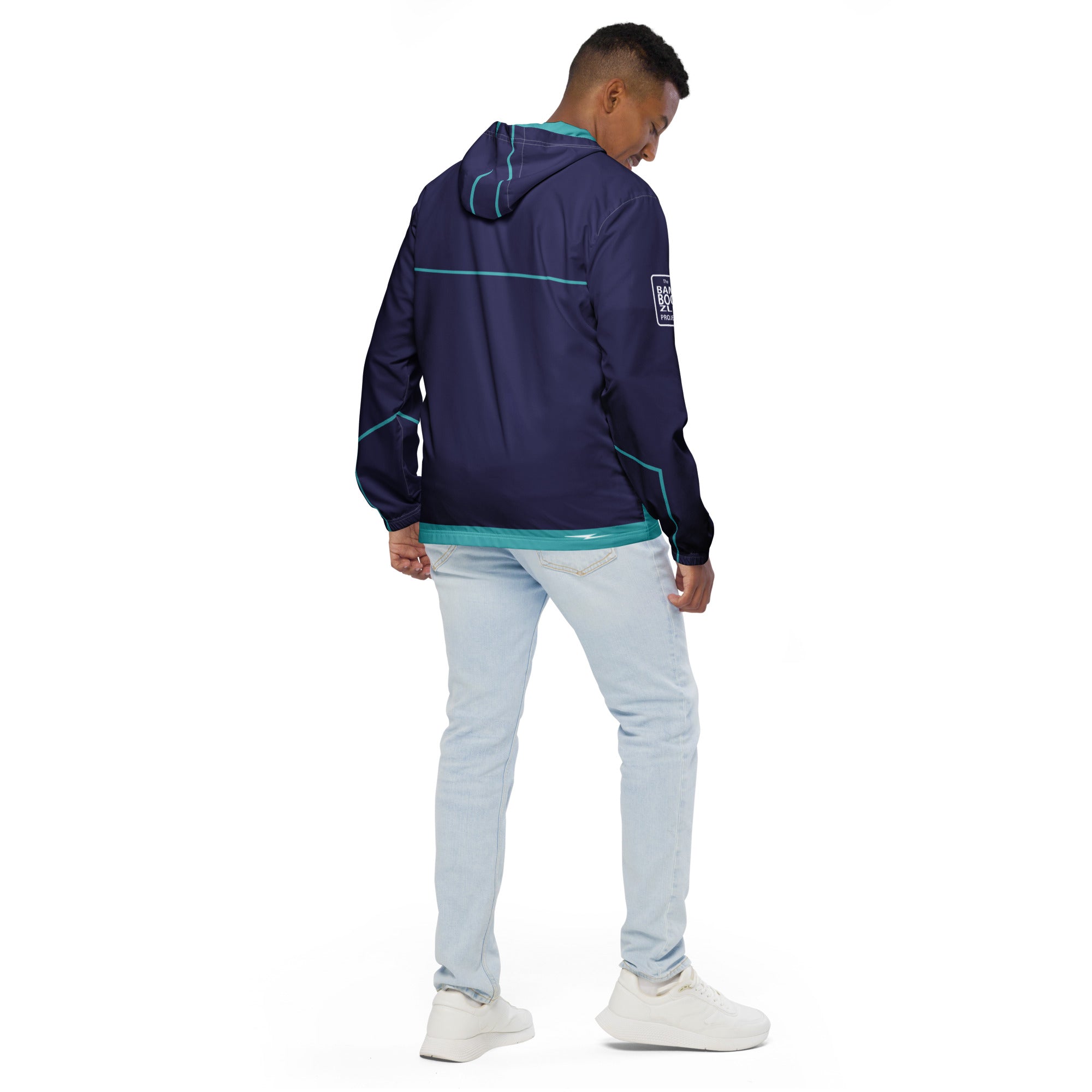 Bamboozle Future Force Midnight & Teal Unisex Windbreaker
