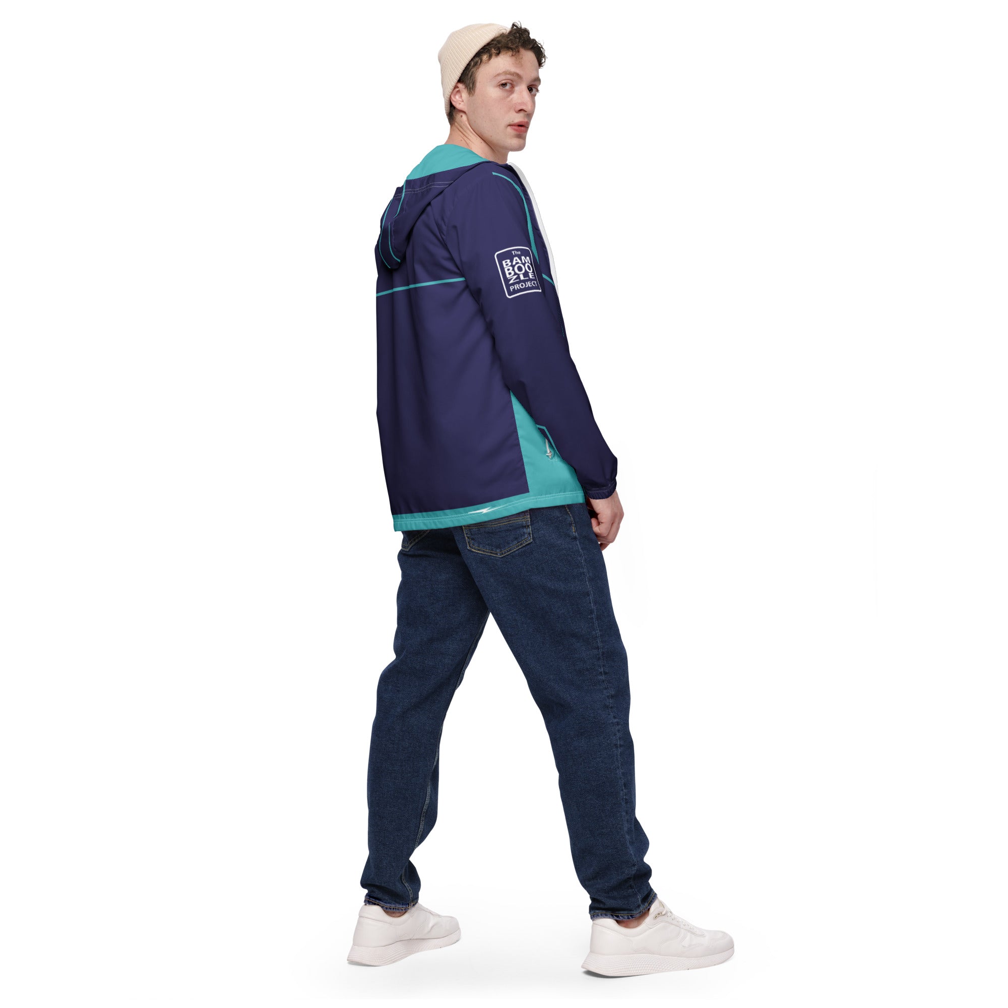 Bamboozle Future Force Midnight & Teal Unisex Windbreaker