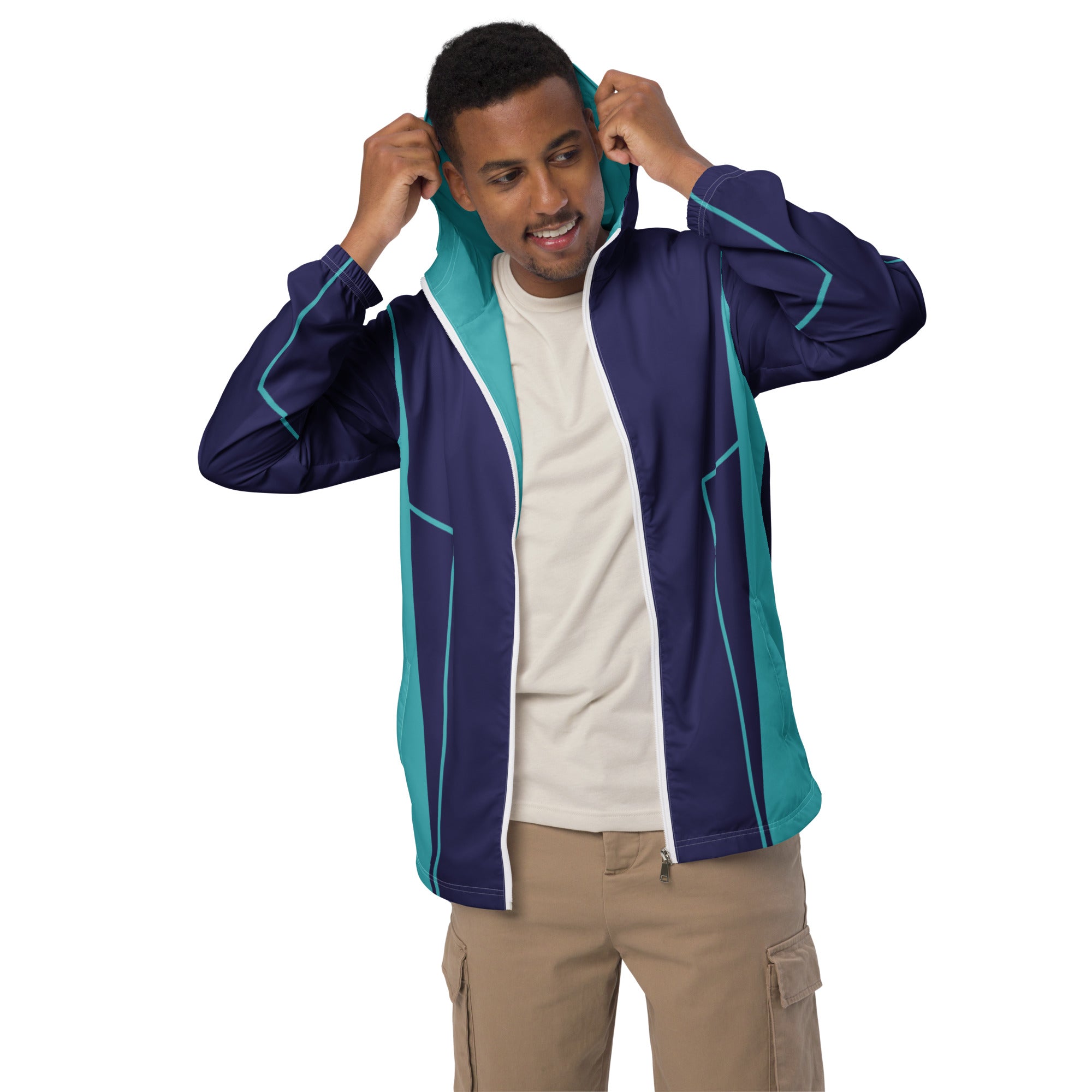 Bamboozle Future Force Midnight & Teal Unisex Windbreaker