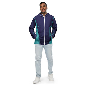 Bamboozle Future Force Midnight & Teal Unisex Windbreaker