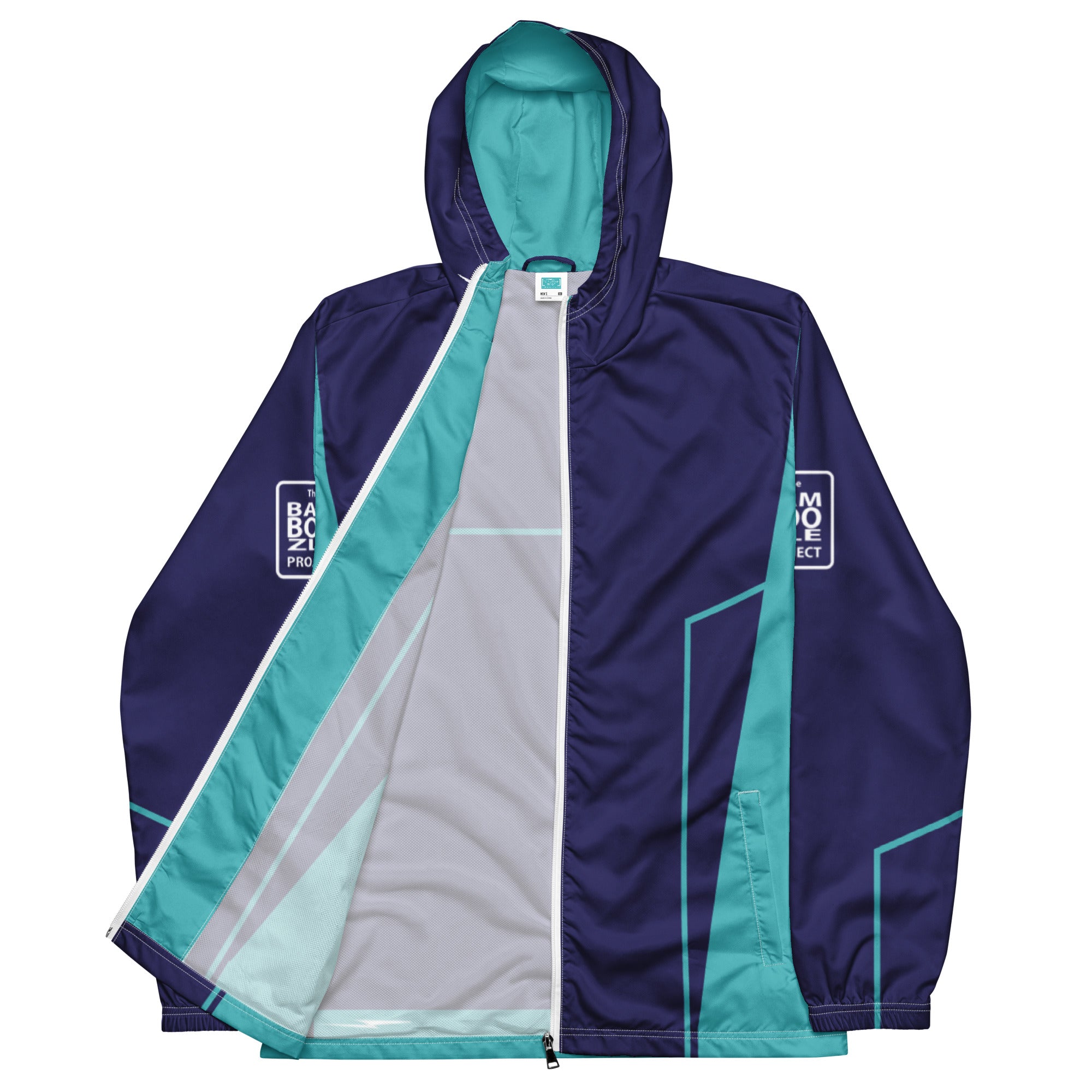 Bamboozle Future Force Midnight & Teal Unisex Windbreaker