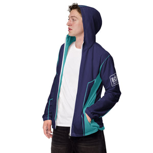 Bamboozle Future Force Midnight & Teal Unisex Windbreaker
