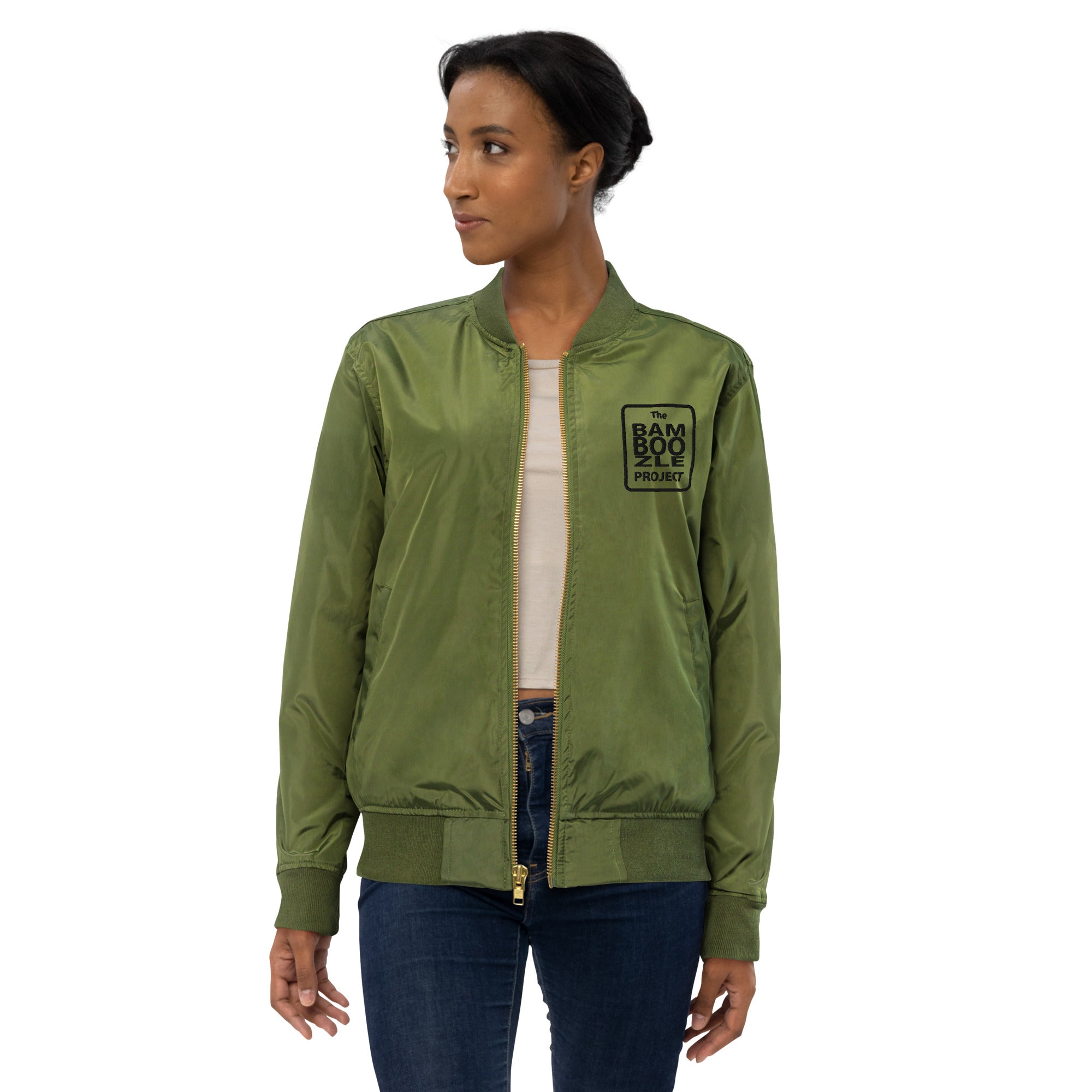 Bamboozle Force Army Green Bomber Jacket