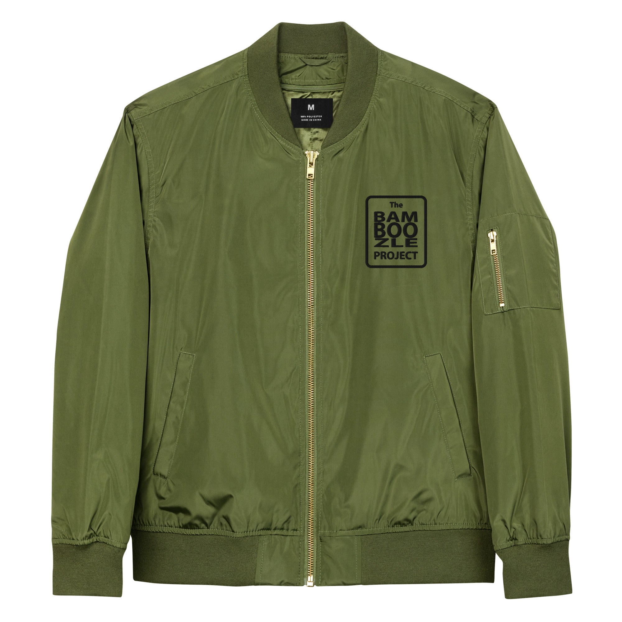 Bamboozle Force Army Green Bomber Jacket