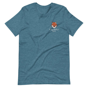 Gentleman Fox Embroidered Unisex T-shirt