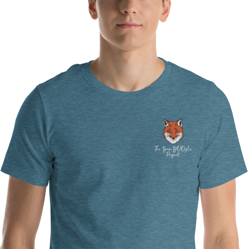 Gentleman Fox Embroidered Unisex T-shirt