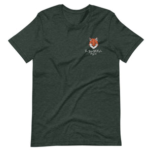 Gentleman Fox Embroidered Unisex T-shirt