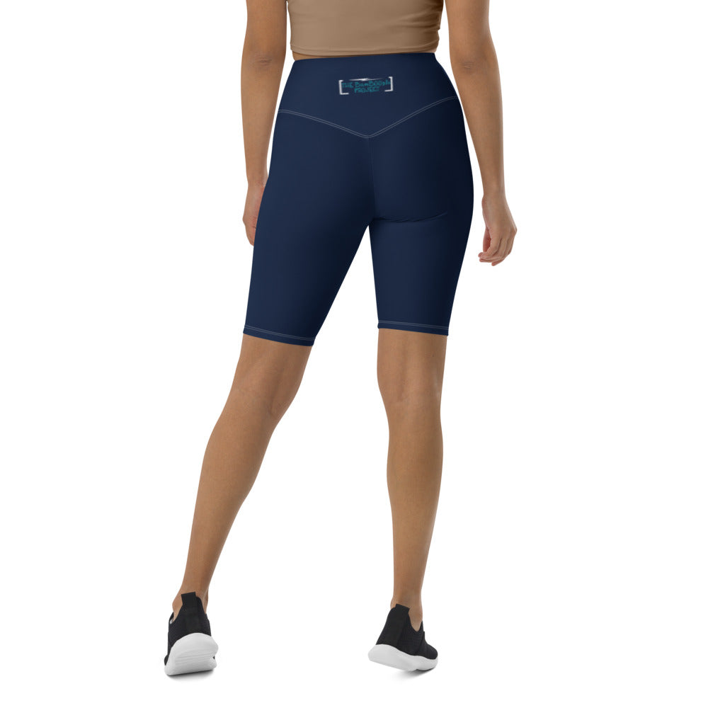 Robot Karaoke Biker Shorts w/ back pocket