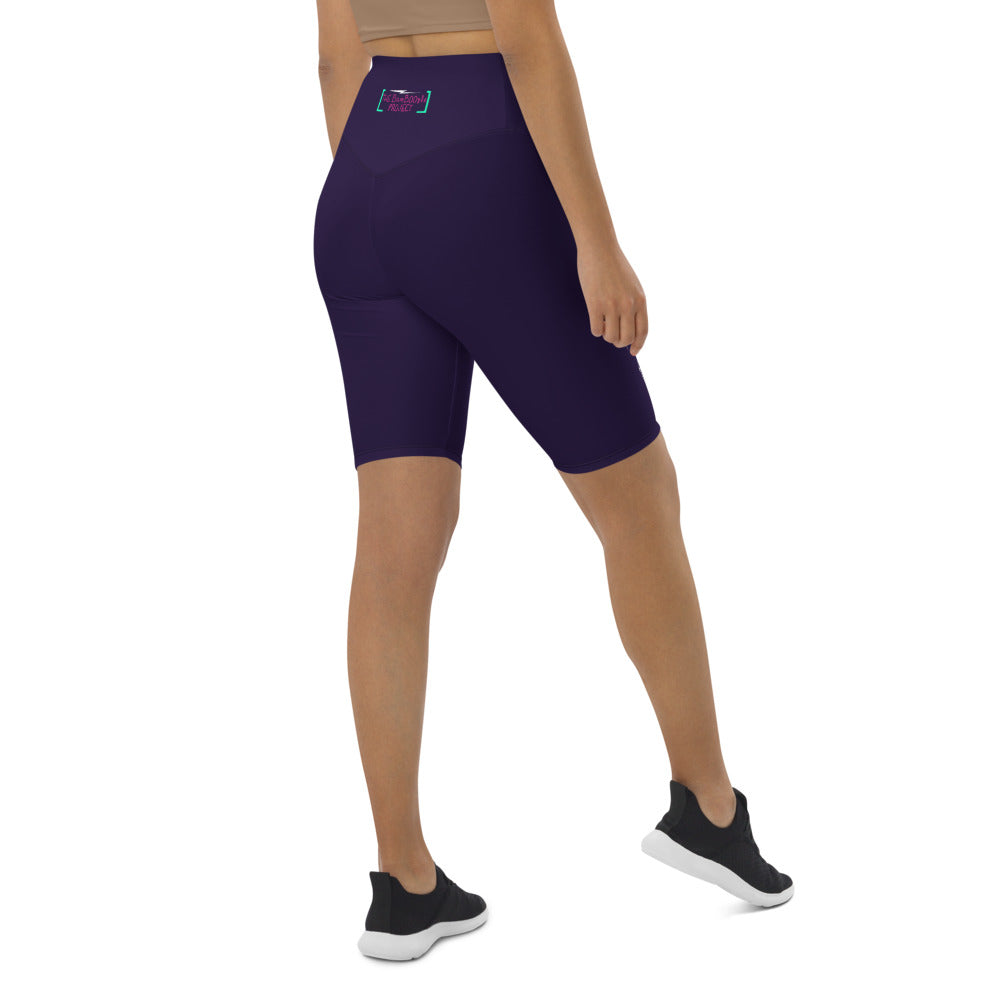 Astropup Purple Biker Shorts w/ pocket