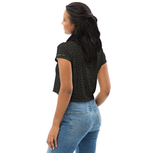 Black Cheetah Crop Top