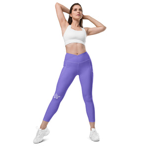 Mini Bot Crossover leggings with pockets