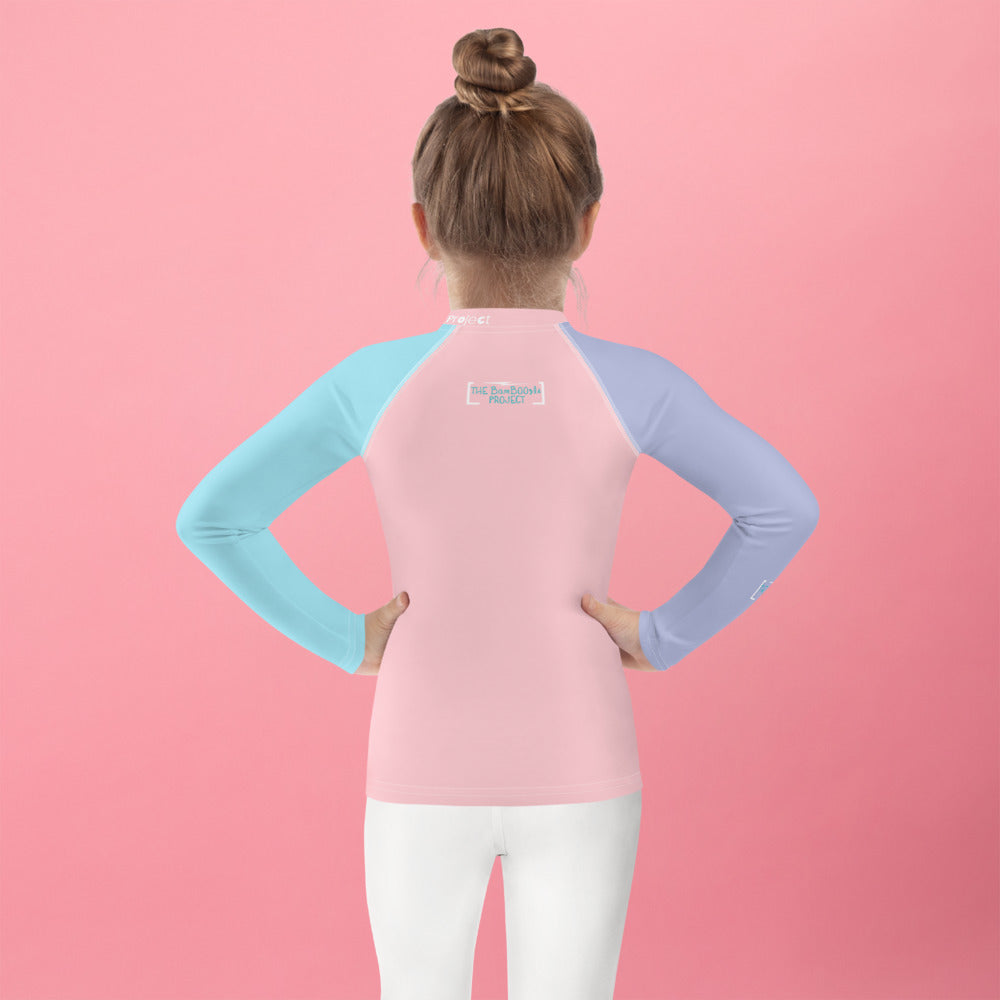 Cotton Candy Boo Kids Rash Guard