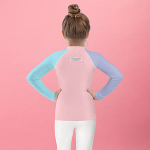 Cotton Candy Boo Kids Rash Guard