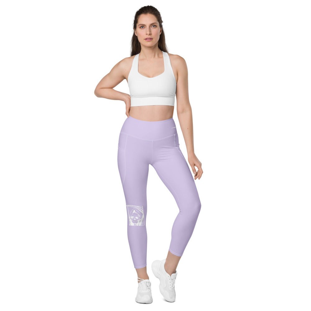 Gold Tooth Reaper Lilac Leggings with pockets