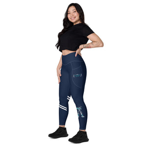 Robot Karaoke - white - Leggings with pockets