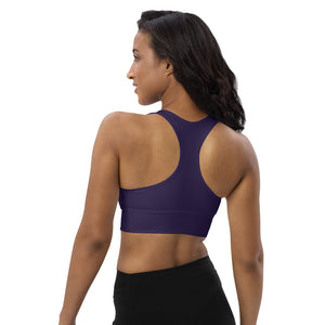 BamBoozle Logo Purple Longline sports bra