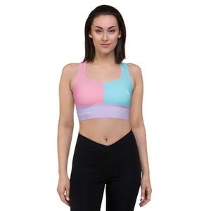 Cotton Candy Longline sports bra