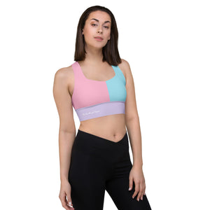 Cotton Candy Longline sports bra