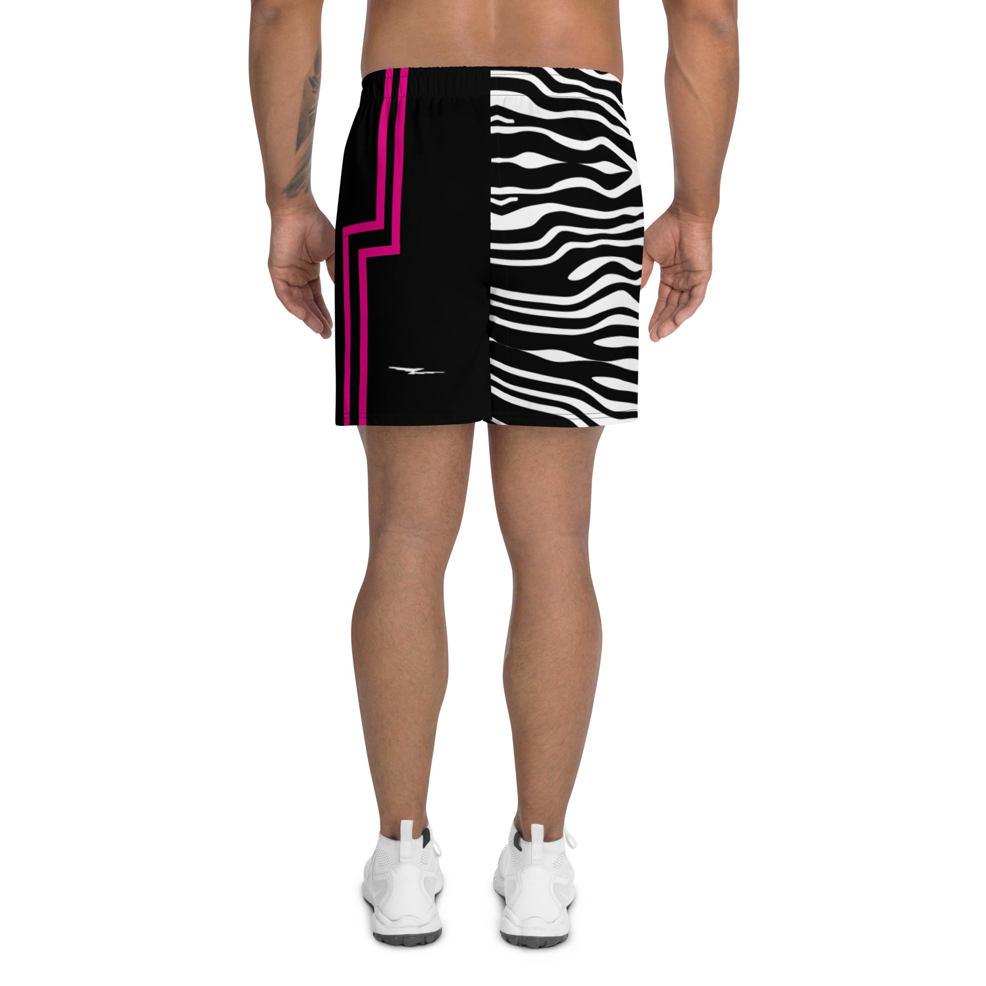 Pink Zebra Men's Athletic Long Shorts