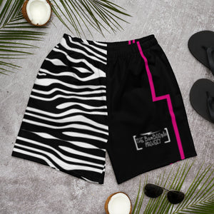 Pink Zebra Men's Athletic Long Shorts
