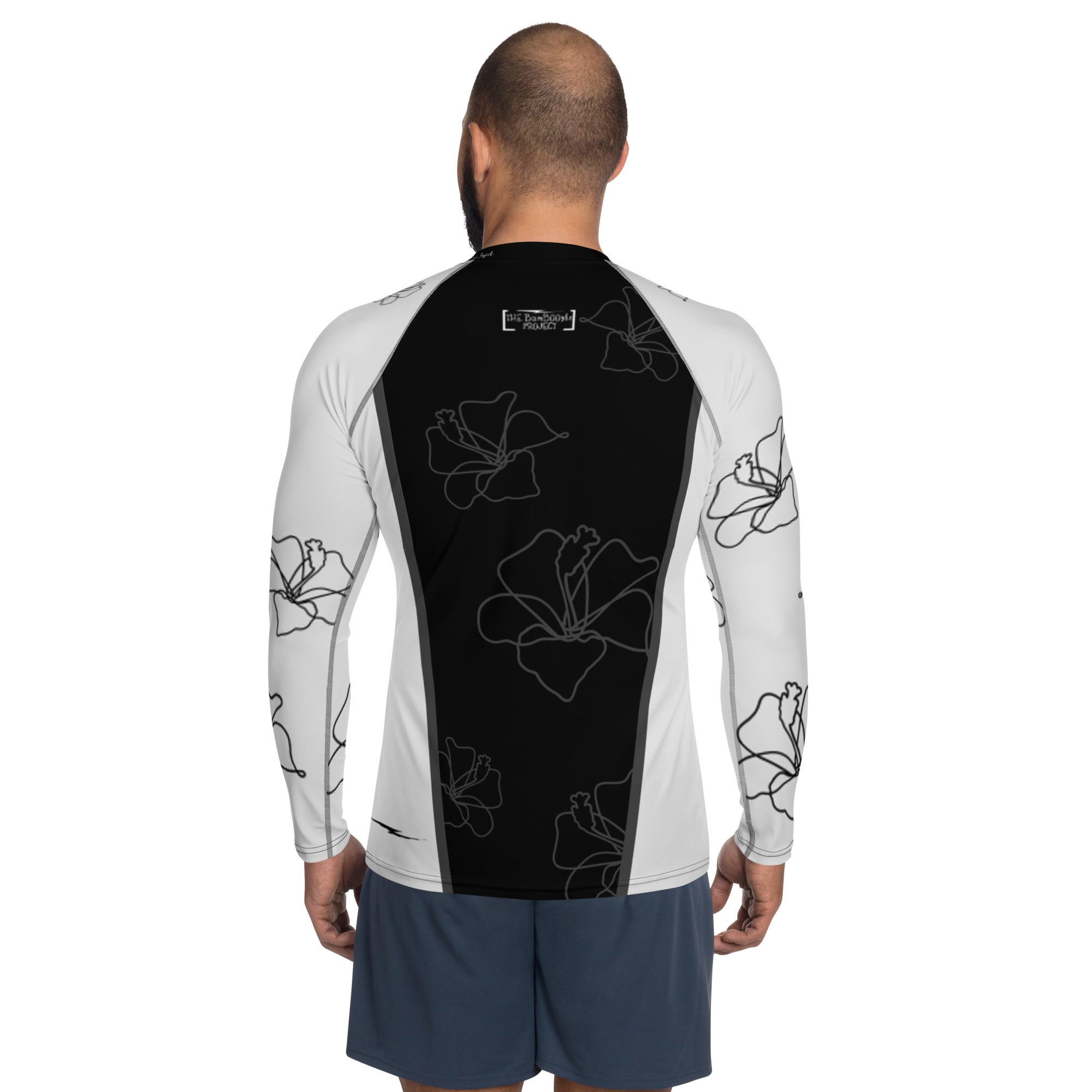 Men's Silver Blossom Rash Guard