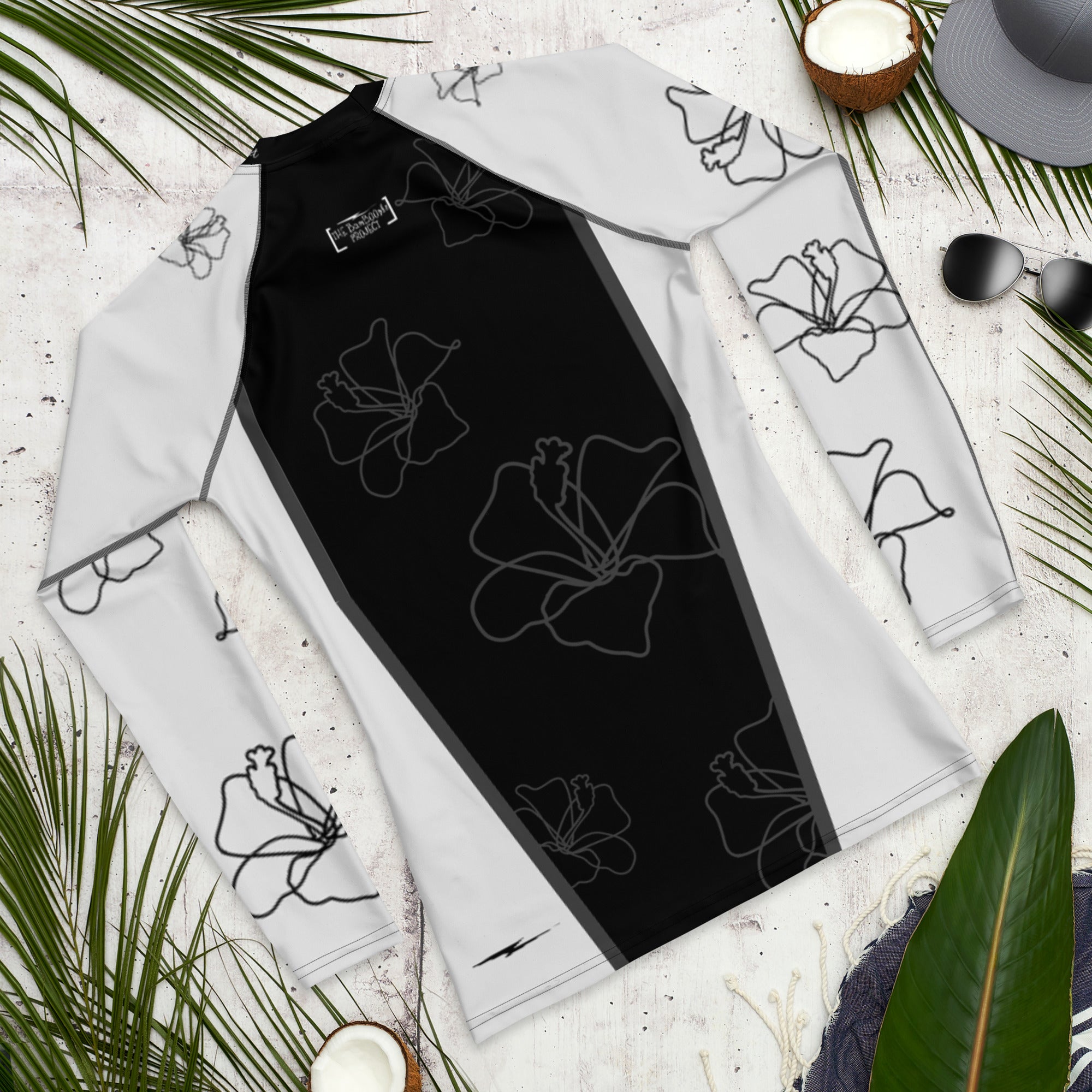 Men's Silver Blossom Rash Guard