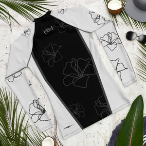 Men's Silver Blossom Rash Guard