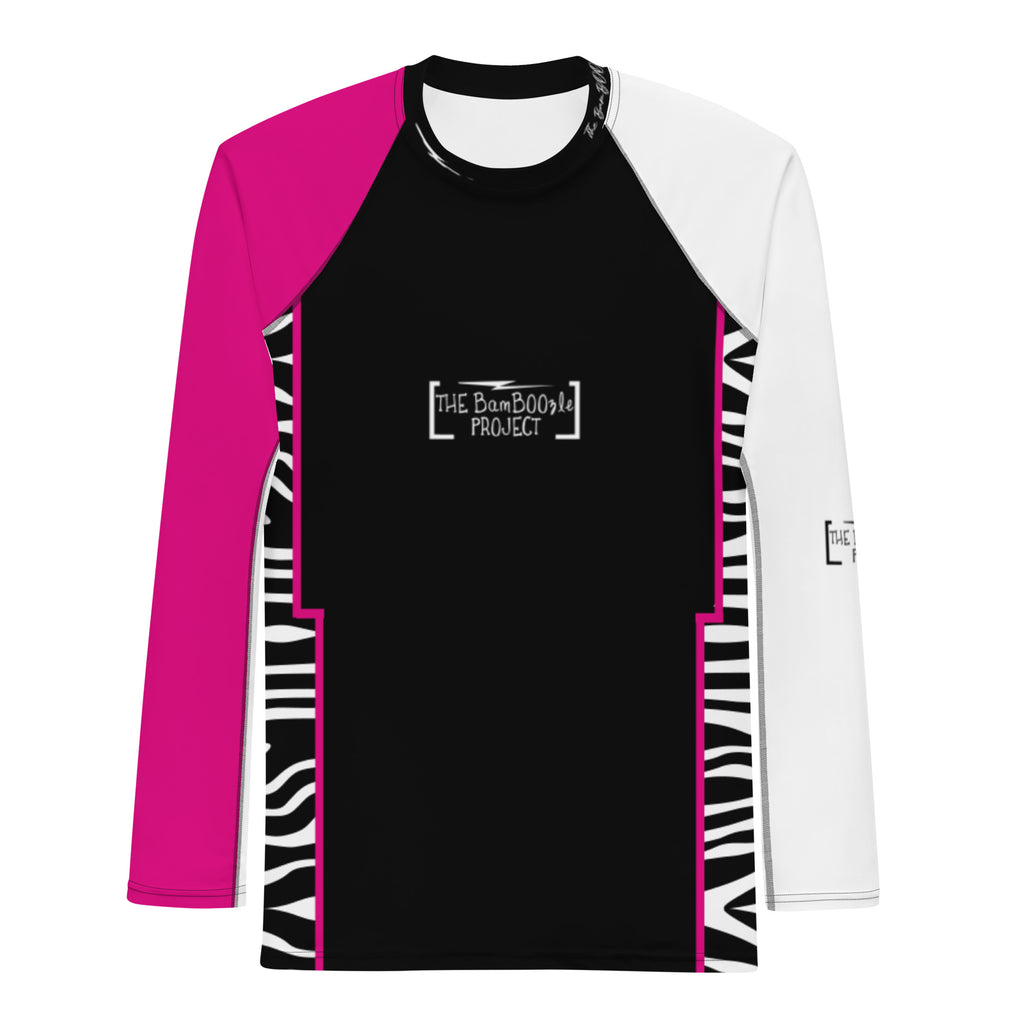 Pink Zebra Men's Rash Guard