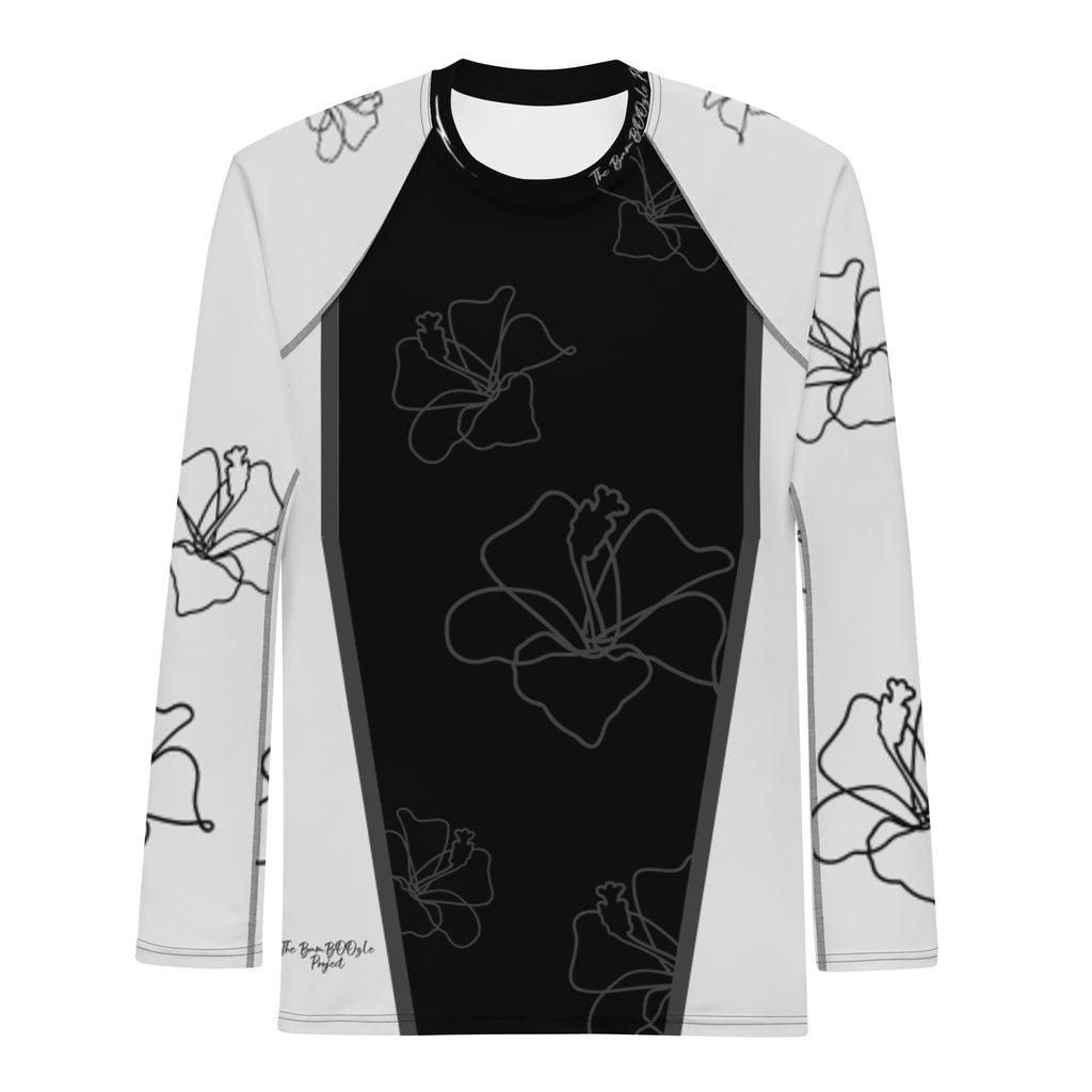 Men's Silver Blossom Rash Guard