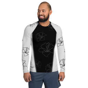Men's Silver Blossom Rash Guard
